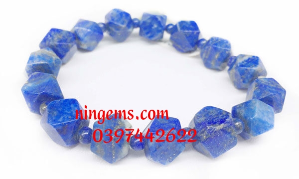 Vòng tay cắt giác đá Lapis Lazuli